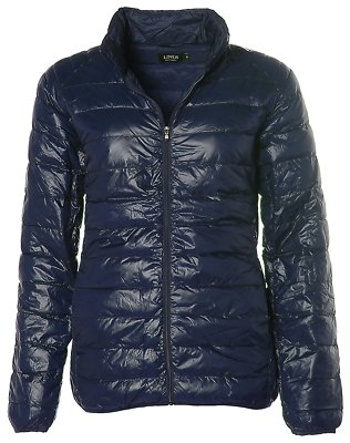 LINUS Damen Outdoor Steppjacke Jacke gefüttert Navy M X009