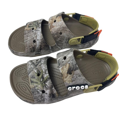 Crocs Men's Size 7 Classic All Terrain Realtree EDGE Camo Sandals 207891-267 - 第 2/8 張圖片