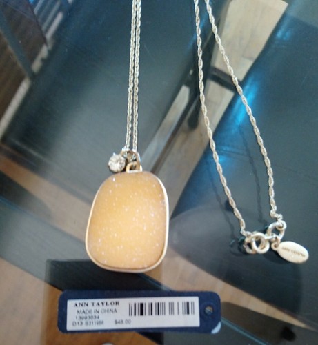 Ann Taylor Stone Pendant Necklace $48 - Picture 5 of 8