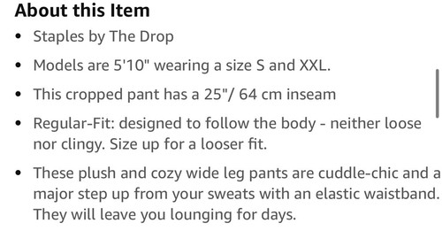 The Drop Plush Black Sweater Knit Crop Wide Leg Pants Women's Sz: 3X - Picture 6 of 9