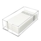 Clear Acrylic Guest Towel Holder Dinner Napkin Holder for Bathroom Dining Table