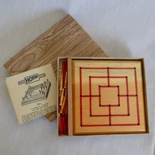 Vintage Horn Mill also Known as Tit-Tat-Toe Game C-47 in Box w/Instructions 1938