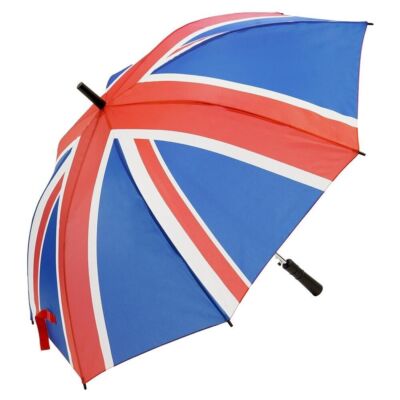 Drizzles Union Jack großer Golfschirm UK Flagge Gehstock Brolly Unisex