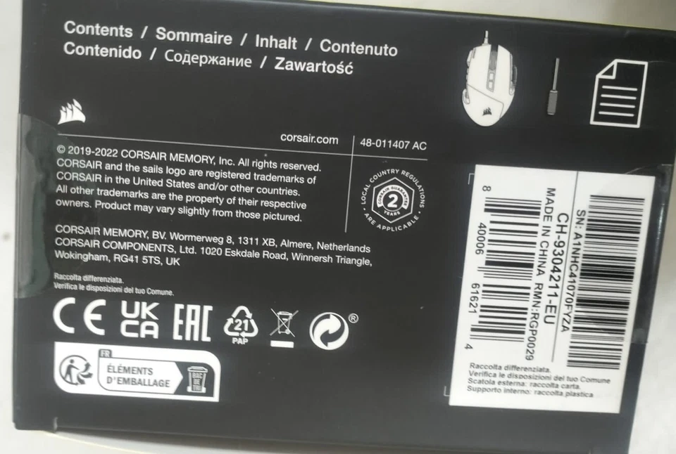 Corsair Scimitar Elite Optical MOBA/MMO RGB Gaming Mouse - Image 2 of 3