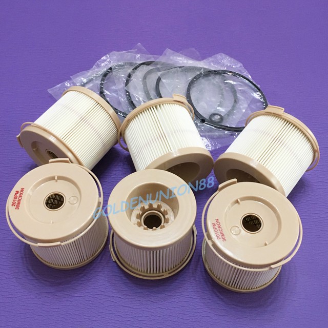 6PC 30 Micron Fuel Filter Water Separator element part for RACOR 2010PM
