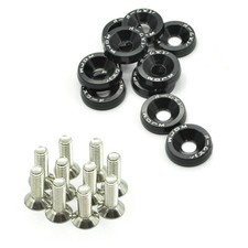 M6 Counter Sunk Washer Coloured Anodized Head Screw Alloy Bumper Motor Car 10PCS