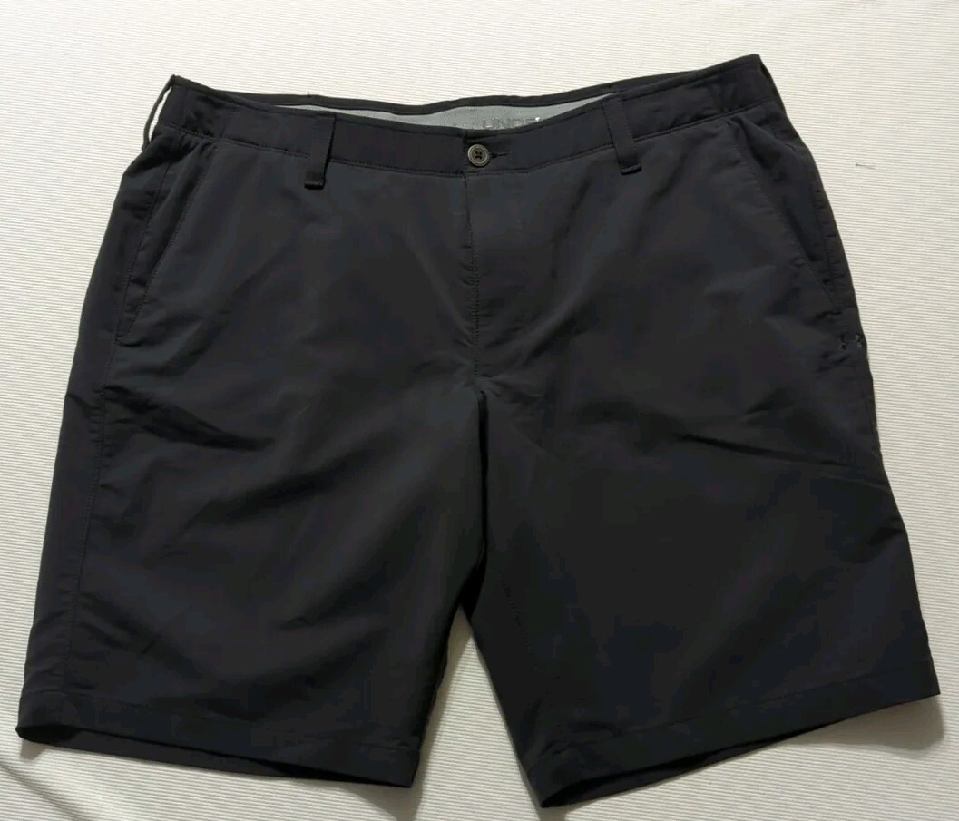 Men's UA Match Play Shorts Under Armour Golf Shorts 1253487 Black Size