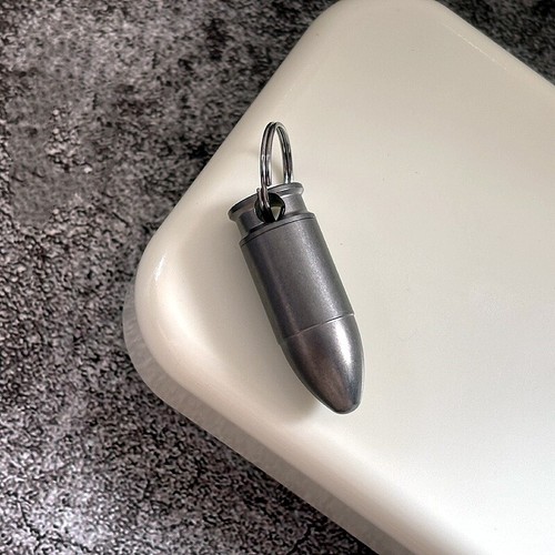 PEI Titanium Waterproof Pill Holder Case Organizer Container Keychain EDC Gift - Picture 16 of 18