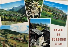 Cartolina Torgnon Aosta Champagnod Septumian Verney viaggiata