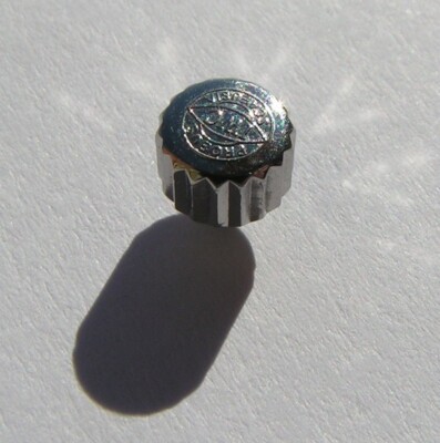 Couronne (crown) Avec Tube IWC Probus Scafusia - 6mm, Acier, Authentique, NOS (neuf Ancien Stock), Sans étiquette