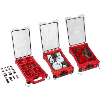 Milwaukee Hole Saw+Driver Bit Set Bi-Metal Carbide w/ Compact Organizer (119pcs)