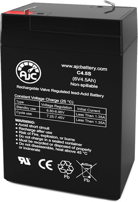 AJC Battery Compatible with Lithonia Lighting ELB06042 6V 4.5Ah Emergency Light 
