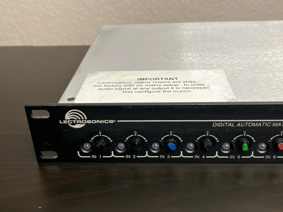 Lectrosonics DM84 Digital Automatic Matrix Mixer + DSP, No Power Cord, Tested! - Image 2 of 4
