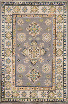 Stylish Kazak Pakistani rug for entry space 3x4 ft