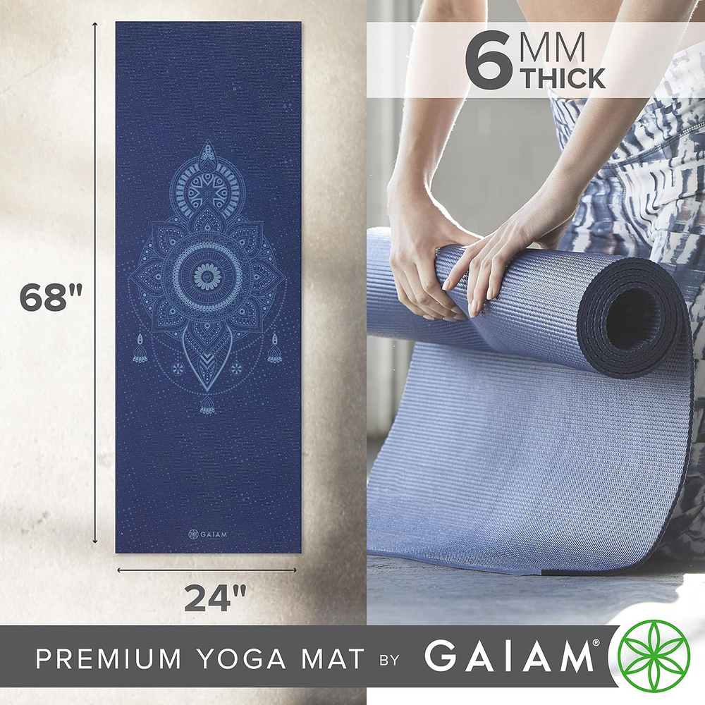 Premium 6mm Extra Thick Non-Slip Yoga Mat for Fitness and Exercise Premium 6mm Extra Thick Non-Slip Yoga Mat for Fitness and Exercise
