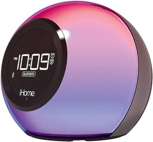 Stylish Alarm Clock with Bluetooth Speaker and Color Changing Lamp for Home - Picture 11 of 11