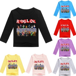 Boys Girls Kids Roblox Casual Long Sleeve T Shirt Top Spring Fall Cotton Costume Ebay - roblox kids costume