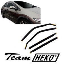 Deflettori Aria Per Honda Civic 2006-2012 5-Porte Berlina Set 4 Antivento Heko