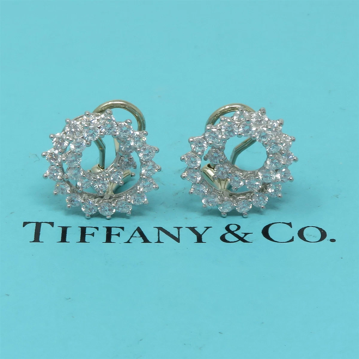 Tiffany diamond earrings discount