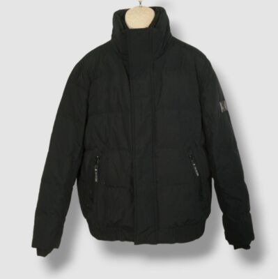 $327 Marc New York Men's Black Umbra Down Bomber Jacket Coat Size Large
