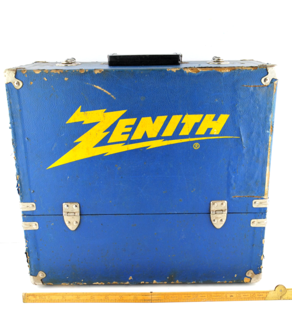 Large, Blue & Yellow, Zenith, Vacuum Tube Caddy, Empty. eBay