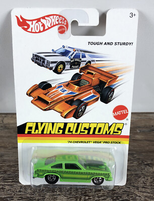 Hot Wheels Flying Customs '74 Chevrolet Vega Pro Stock Green 1:64