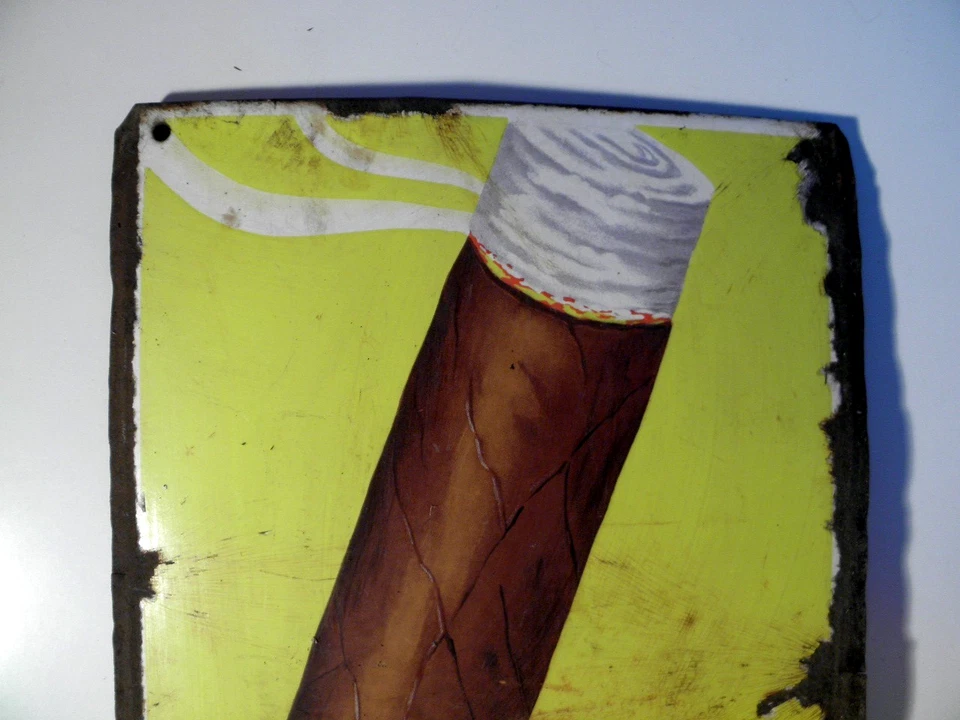 villiger * altes * Emailschild * Boos & Hahn, Ortenberg Baden * 71cm x 37cm * - Bild 3 von 4