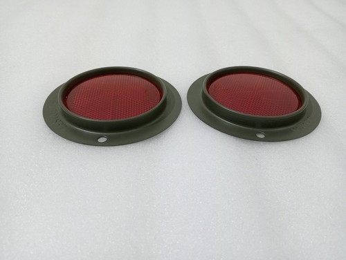 4X Red Reflector Late M-series For jeeps Willys M38 M38A1 M151 M37 M715 |Fit - Picture 12 of 14