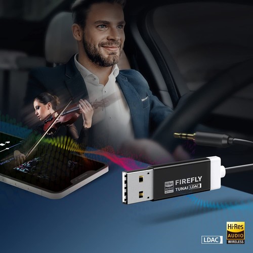 TUNAI Firefly LDAC Bluetooth Receiver Bluetooth compact high resolution USB - Afbeelding 4 van 9