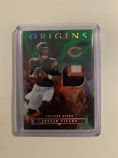 2022 Panini Origins JUSTIN FIELDS Future Fabrics Green /10 Tri-Color Patch