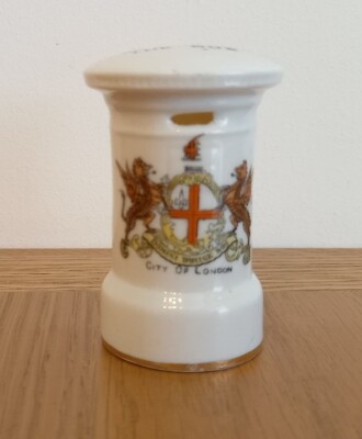 City of London Crested China Post Box | Unmarked
