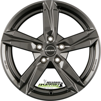 Borbet T10 mistral anthracite 8x18 ET48 - LK5/112 ML72.5 Felge Alu