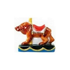 Fève de la série _ Animaux de manège _ Vitrine collection miniature porcelaine