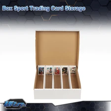 5000 Count 5 Row Corrugated Cardboard Box Sport Trading Card Storage