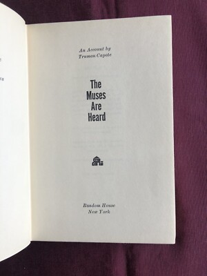 洋書 The Muses Are Heard by Truman Capote musesarehearda00capo