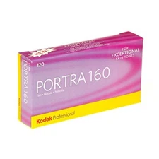 Kodak Professional Portra 160 Color Negative Film (120 Roll Film, 5-Pack)
