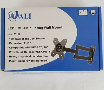 Wali LED/LCD Articulating Wall TV Mount Tilt Swivel Rotate Extend 1330LM 