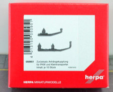 Camión Herpa 050951 - Enganches para remolque de carros - Barras de remolque 10 juegos 1:87 HO