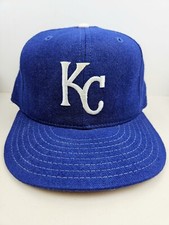 Vintage USA MADE New Era Wool KC Kansas Royals Baseball MLB Trucker Hat Cap