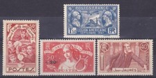 France 1936/1939  n° 312-318-329-427 neufs * - Voir Verso