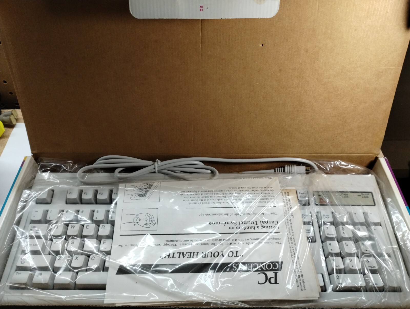 NEW 1995 Vintage PC Concepts - 104 Key Mechanical PS2 Computer Keyboard 101+ 