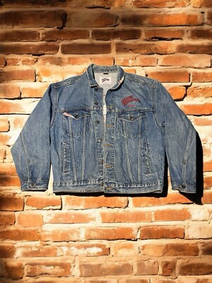   100% Cotton Retro Planet Hollywood Unisex Reno NV Denim Jacket Size L