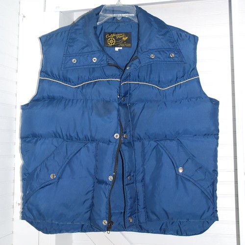 Vintage California Trail Nat'l Sportswear Puffer Vest size XL UNISEX 50% feather - Picture 10 of 14