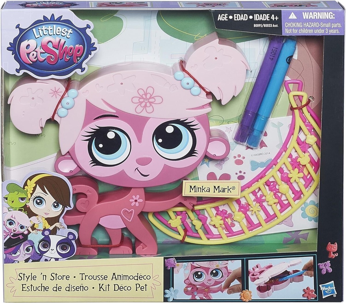 Littlest Pet Shop Store n Style Minka Mark Monkey Dress Up Decorate 2016