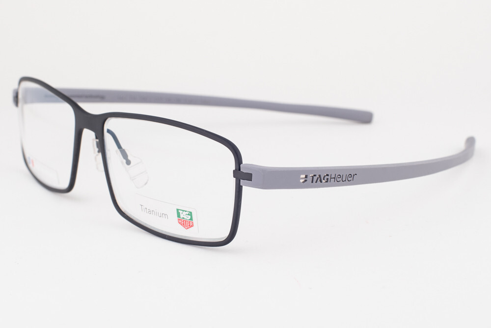 Tag Heuer 3902 011 REFLEX Black Gray Eyeglasses TH3902 11 56mm