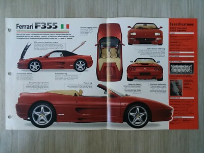 フェラーリ 355 F1 カタログ パンフレット コーンズ 価格表 資料 付き