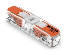 Lever-Nuts Inline Splicing Connector for Solid and Stranded Conductors, 2-Conduc