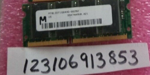 Barrette Mémoire RAM Compaq 16 MB 168 Pins DIMM - Vintage, Testée Et Fonctionnelle