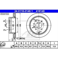 Disque de frein Mazda MPV