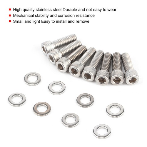 1set SBC Valve Cover Bolts 104003 with Gasket for 265 283 302 305 327